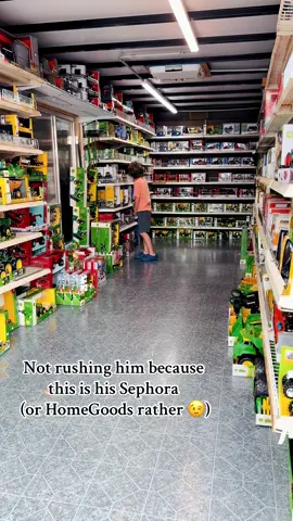 Every generation has its happy place…mine is HomeGoods, his is the tractor aisle. 🚜✨ #millennial #millennialmom #MomsofTikTok #relatablemom #trending 