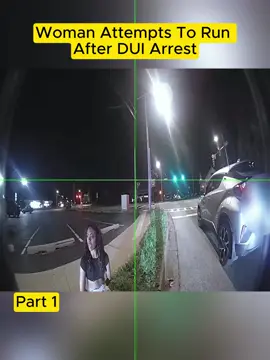 Woman Attempts To Run After DUI Arrest #police #bodycamcops #cops #copsoftiktok #bodycam 