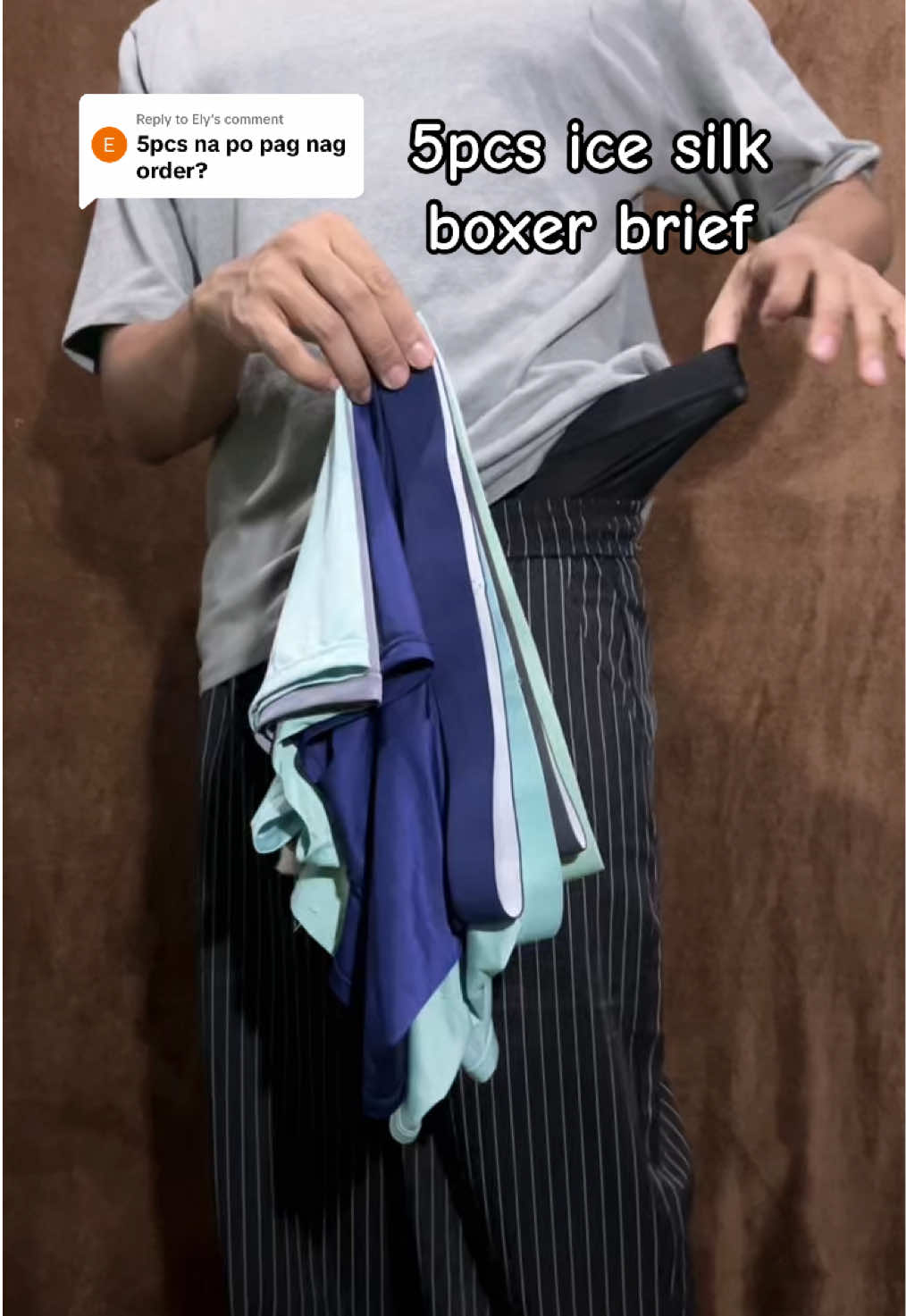 Replying to @Ely 5pcs ice silk boxer brief #brief #boxerbrief #mensboxerbrief #icesilkboxerbrief #fyp 