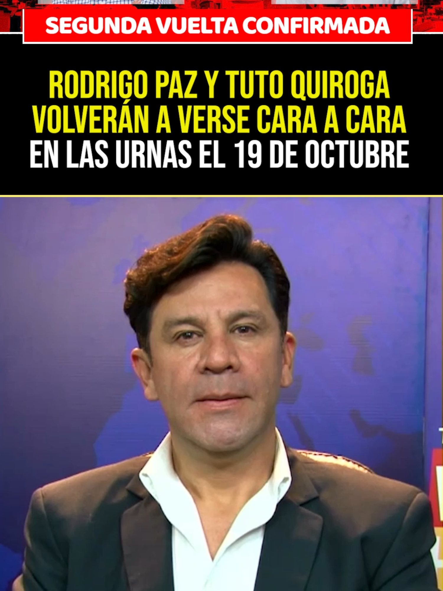 #Elecciones2025 | ¡SEGUNDA VUELTA CONFIRMADA! Rodrigo Paz y Tuto Quiroga volverán a verse cara a cara en las urnas el 19 de Octubre. #EleccionesBolivia2025 #BoliviaDecide #Voto2025