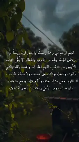 ادعوا لأبي بالرحمة والمغفرة🤲🏼 #اللهم_ارحم_فقيد_قلبي #اللهم_ارحم_ابي #اللهم_آمين #دعاء  #اللهم_ارحم_موتانا 