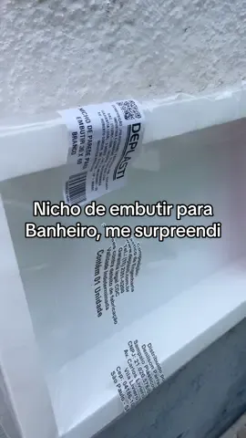 Nicho de parede para embutir no banheiro! Top #banheiro #nichoparede #nichoembutir #oferta 