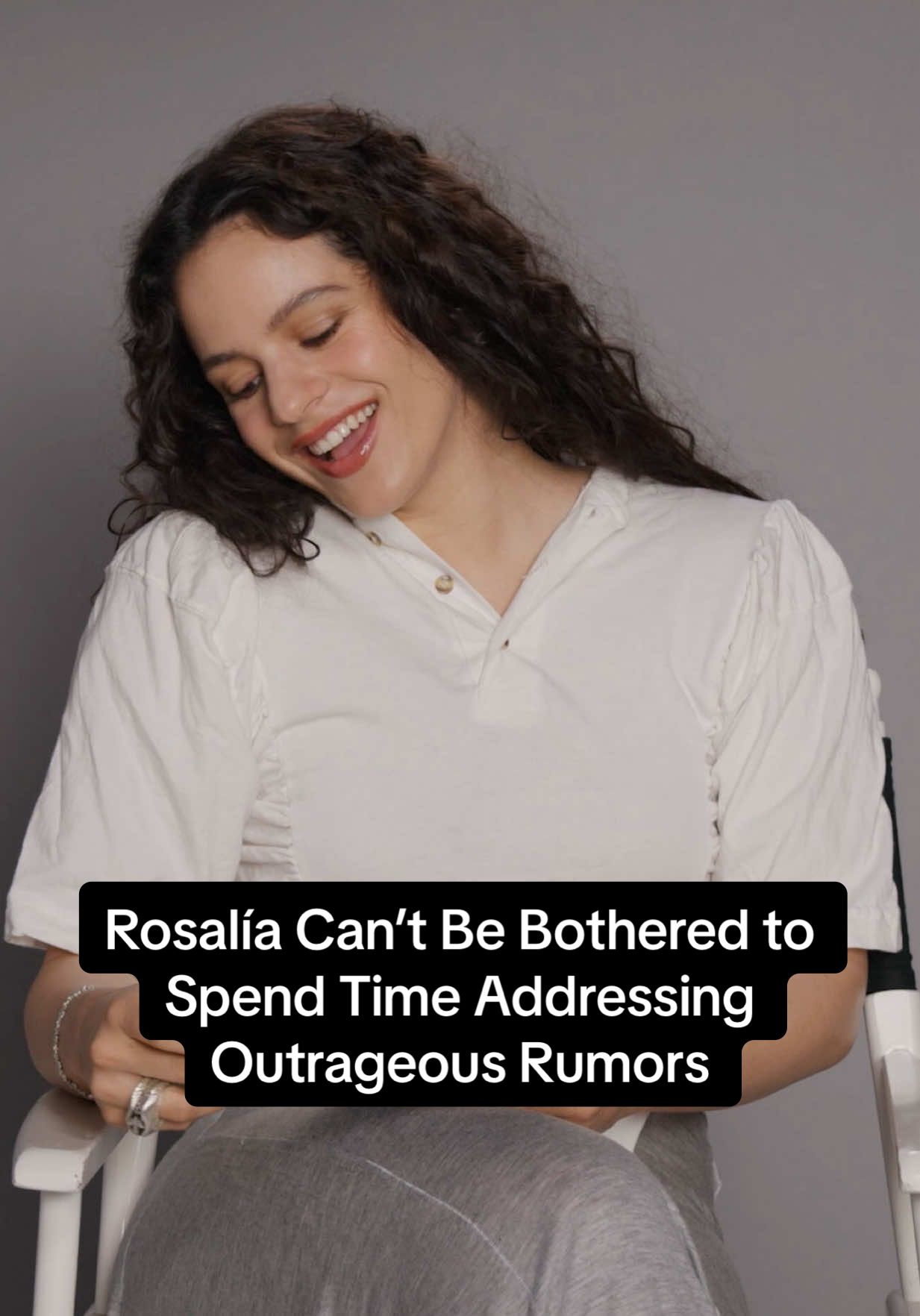 Don't bother spreading any rumors about @La Rosalia—she doesn't have time for you. #Rosalía #tiktokmusic 