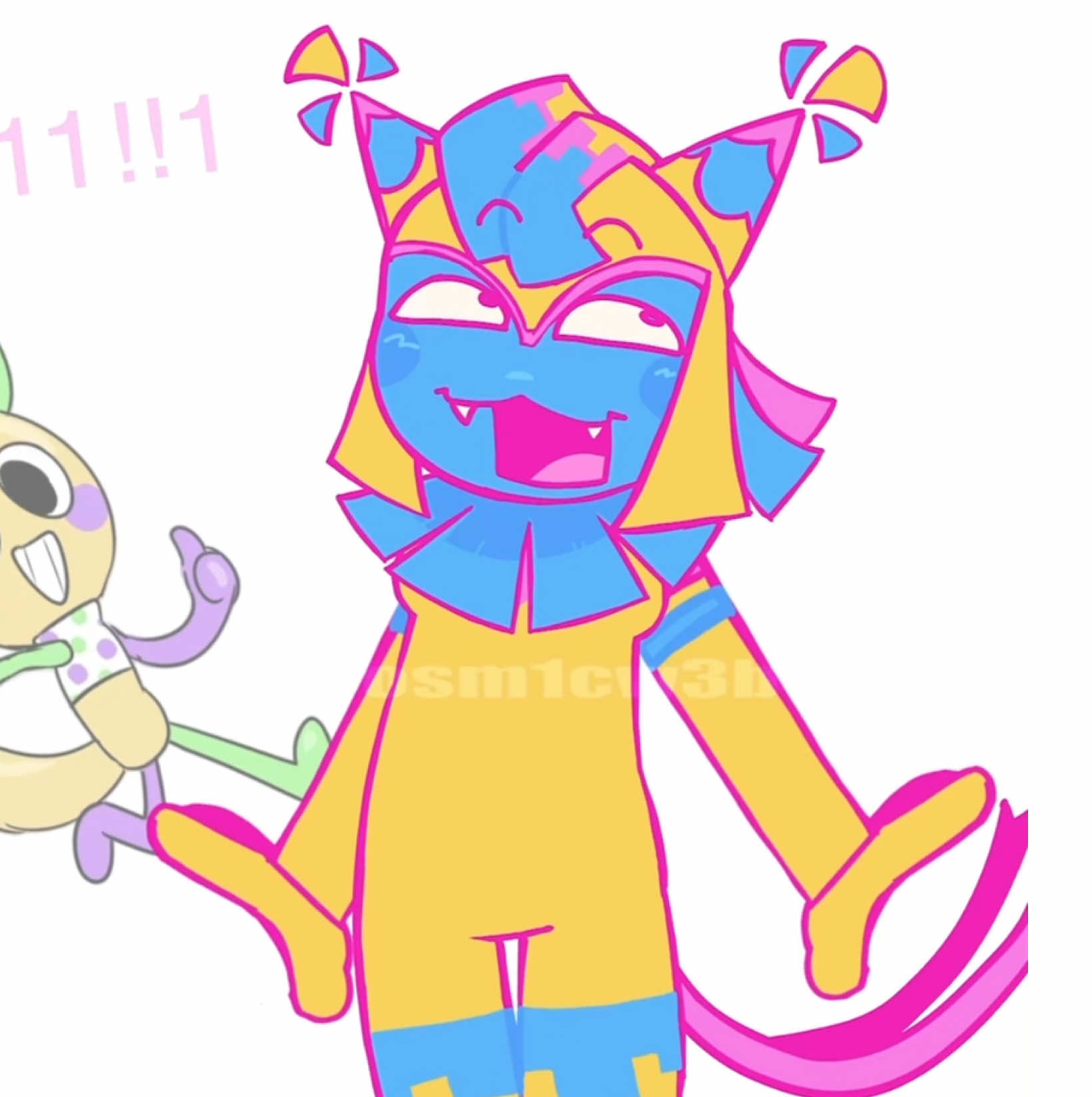 YAISSOPH || i should start posting more dw || EDIT; “where’s the homestuck tag?” I COULDNT FIT IT INNN. #dandysworld #yattadandysworld #looeydandysworld #dandysworldart #animationmeme 
