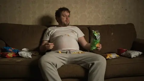 Pregnant man’s water breaks all over his couch and yummy snacks #pregnant #waterbreak #couch #funny #pregnantman