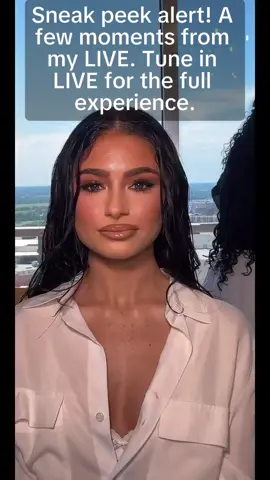 Sneak peek alert! A few moments from my LIVE. Tune in LIVE for the full experience.#tiktoklive #livehighlights #dallas #dallasmakeupartist