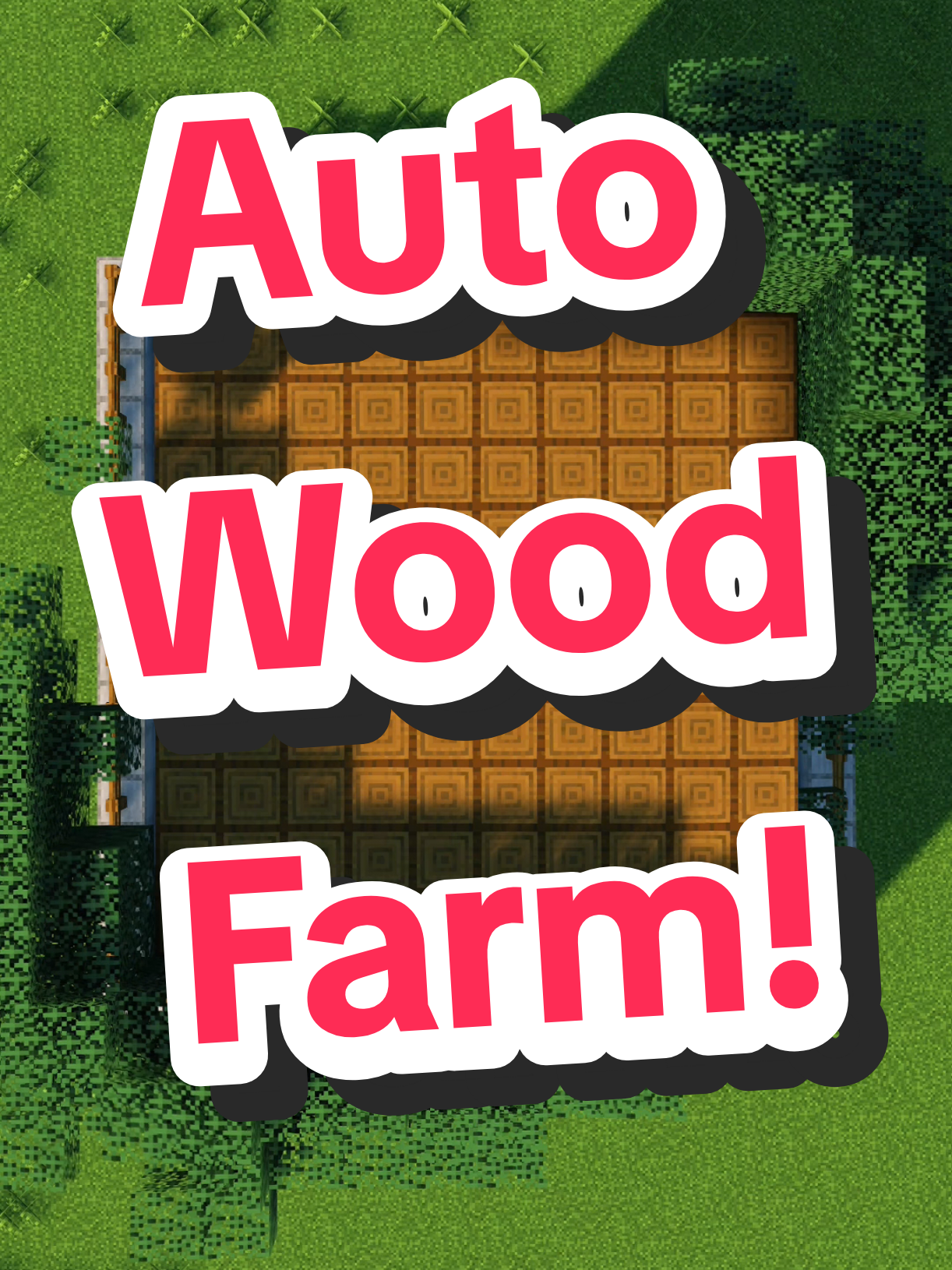 Easy Wood Farm in Minecraft! #minecraftusa #Minecraft #minecrafttutorial #minecraftbuilding #minecraftfarm 