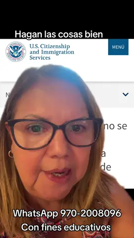 Respondo dudas tratando de educar e informar, pero esto NO es una asesoría legal.  ⭐️En Rosa Leon Immigration Services, todos nuestros servicios están hechos con responsabilidad, transparencia, y muchísima empatía por la Comunidad inmigrante. Somos una empresa, que hace todo de manera legal y transparente, pero que además, se toma siempre el tiempo de escuchar, y atender con empatía a todas las personas, incluyendo cuando no tienen un caso, sino llanamente por el respeto de escuchar.  NO SOMOS ABOGADOS NI OFRECEMOS ASESORÍA LEGAL.  ⭐️Altos porcentajes de rendimiento. Para cualquiera de nuestros servicios por favor comunicarse por nuestro WhatsApp para la información +1-970-200-8096. Numero de la oficina 719-4545504. También por la página web www.rlinmigrationservices.com ⭐️Puedes revisar en videos y aun mas en las historias, todos nuestros casos de éxito. No somos abogados ni ofrecemos asesoría legal.  ⭐️Sígueme por favor en la cuenta de IG @rl.immigrationservices y también puedes enviar tu solicitud por el correo rlimmigrationservices@gmail.com y en la página web www.rlimmigrationservices.com ⭐️ #rlimmigrationservices #inmigrantes #inmigracion #inmigrante #inmigranteslatinos                    