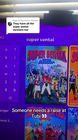 Replying to @The Virus  Dang what ither gens are on Tubi? #ray_pt3 #powerrangers #supersentai #powerrangerstiktok 