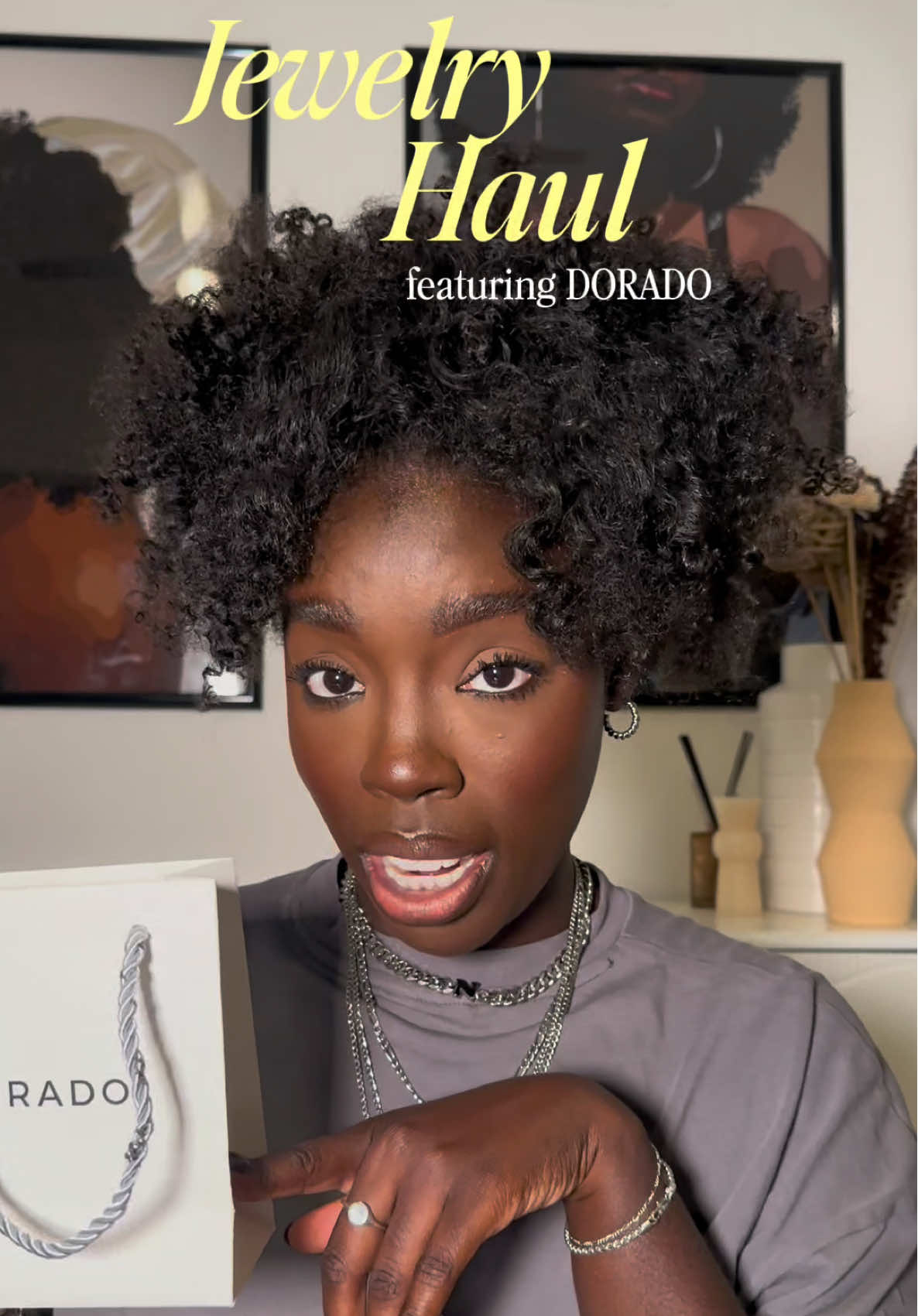 @DORADO you will ALWAYS be famous!!! Let’s get into this necklace stack friends 🤭🤍 #doradopartner #doradofashion #necklace #personalizedgift