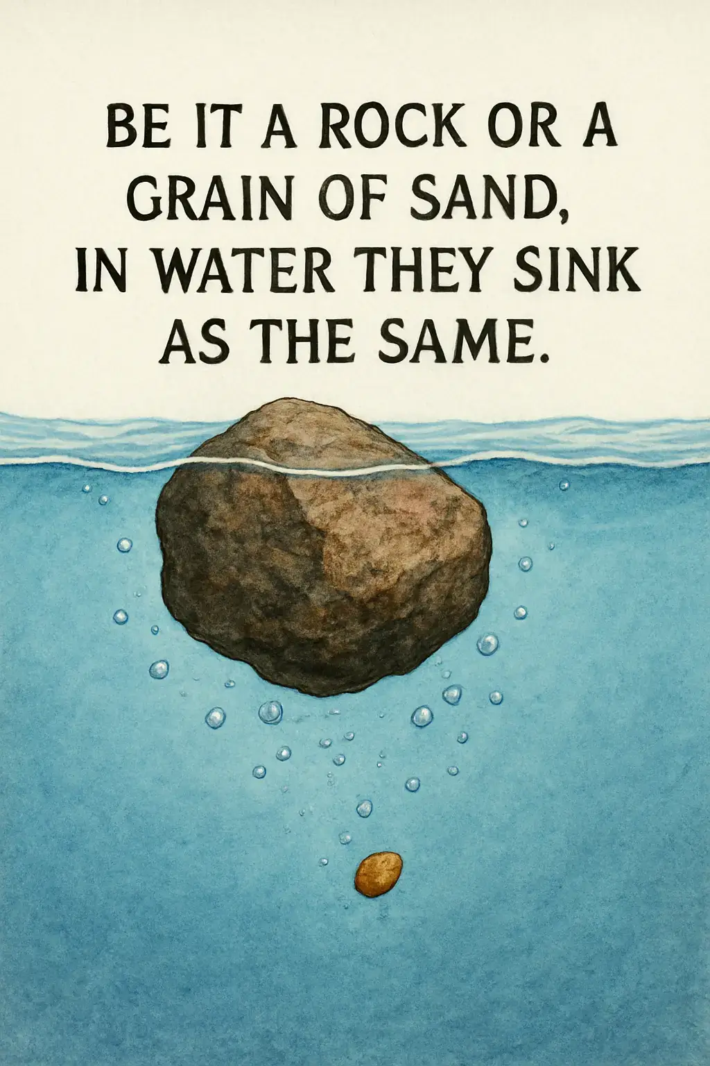 Illustrates the inevitability of fate and the idea that no matter the size or weight of one’s burdens, the outcome is often the same in the grand scheme of life. #quoteoftheday #foryou #pov #fyp 