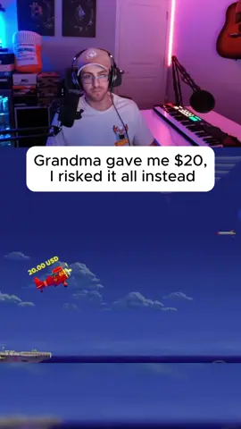 Grandma gave me $20 I risked it all instead #aviamasters #grandma #plane 