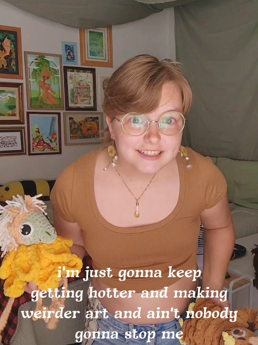 Manifesting hotness and weirdness in your future ✨️ #crochet  #fantasy  #crochetplush  #fantasyart  #fyp 