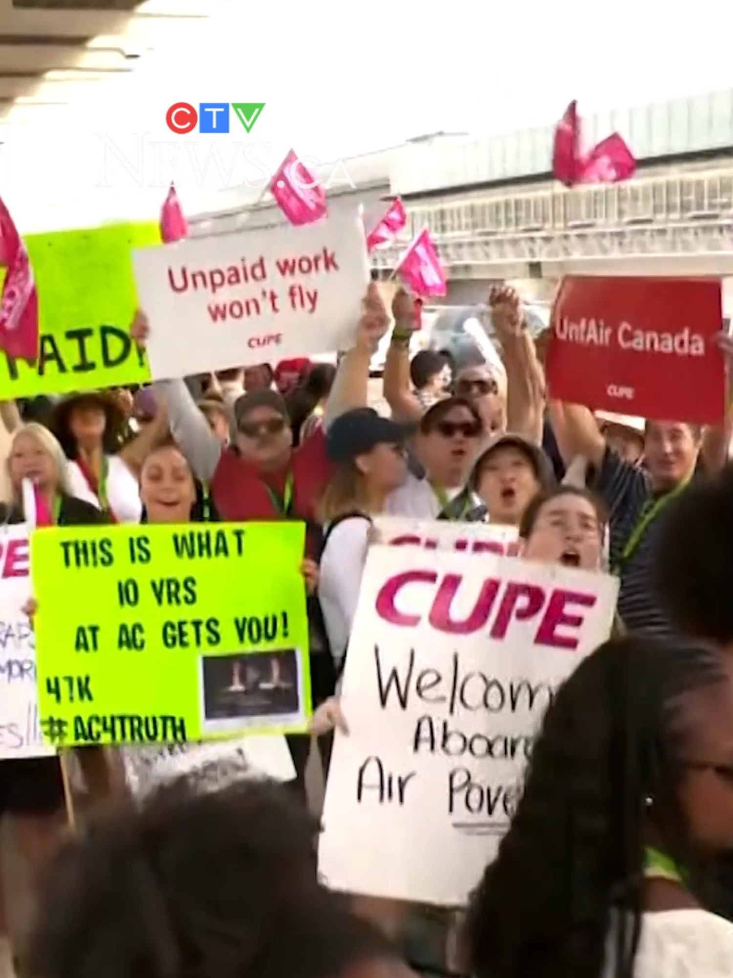 Air Canada suspended plans to restart flights on Monday as a strike by  unionized flight attendants continued, despite calls from the Canada  Industrial Relations Board for workers to return to their jobs. #yeg #edmonton #alberta #aircanada