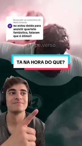 Respondendo a @Maria Eduarda tá na hora do que???? Quarteto fantástico um baita filme de herói depois dos últimos desastres da Marvel.  Que filme meus amigos! Quarteto fantástico deve ser o filme do ano até agora  #marvel #quartetofantastico #fantasticfour #disney #netflix 