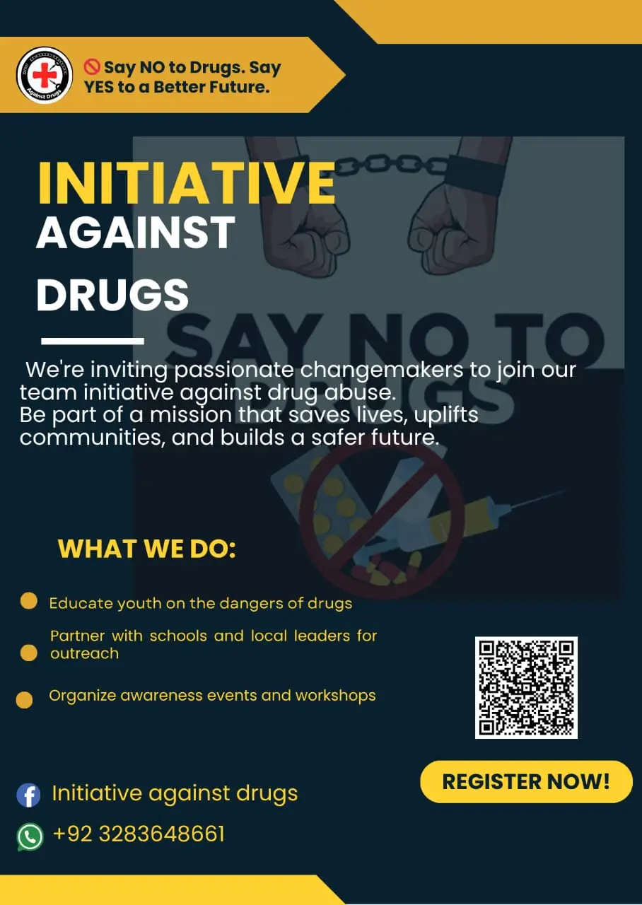 Join the movement! 🚀 say NO to  drugs, say YES to a better future!  🔥 Register now📱https://docs.google.com/forms/d/e/1FAIpQLScnWmfOz7kW6vw0s9DKPvjd3AOvReYGV0p6BKOGTovirQTd6A/viewform?usp=header