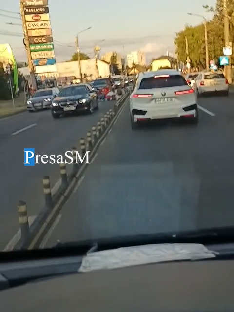 Accident pe Drumul Careiului în municipiul Satu Mare #stiri #presasm #hirek #szatmárnémeti #SatuMare #știri