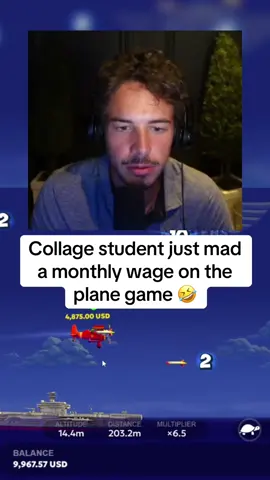 Collage student just made a monthly salary on the plane game ❤️#gaming #planegame #aviamasters #fyp 