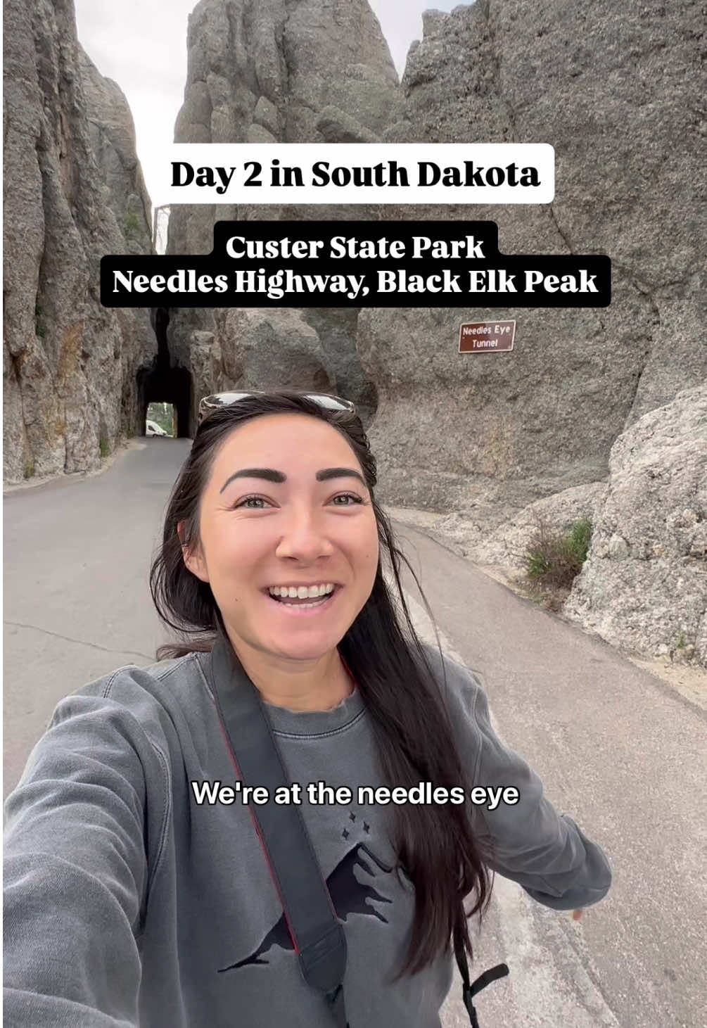 South Dakota is so underrated 🤯 Follow for more nature, adventures, road trips, and van life. Custer State Park is a true GEM of South Dakota 😍 We loved the scenic views from the needles highway and had so much fun getting out on a trail! 📍Black Elk Peak and Little Devil’s Tower Loop 🥾7.7 miles, 1,699 ft elevation gain, rated moderate on AllTrails (although the last part of Little Devil’s Tower we would rate as hard — it’s a true scramble) If you don’t enjoy scrambling, just hike out and back to Black Elk Peak! 🐶 This trail is dog-friendly, so you can bring your pup on a leash! 🎒 Pack water, snacks, and be sure to have a rain jacket on you! We started with sunny weather and were surprised to end up with rain and hail. Don’t be like us! Is South Dakota on your list to visit? #southdakota #travelsouthdakota #visitsouthdakota #custerstatepark #needleshighway #blackelkpeak