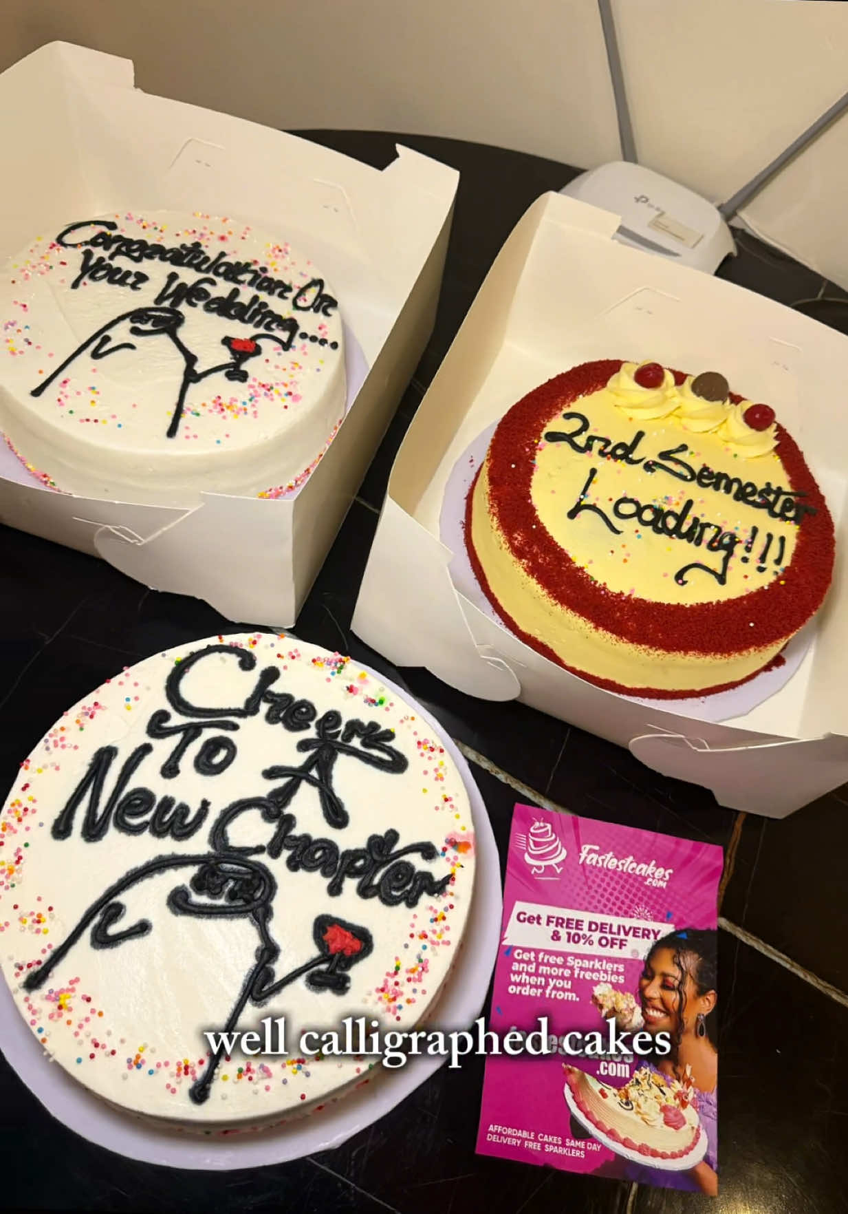 If it is not fastest cakes, it is not fastest cakes! Same day delivery until 4pm, beautiful and tasty cakes with 10% off and free delivery in Ibadan! Only @Fastestcakes.com can do that🤭🤭🤭 Lookout of the pink baby car when you opt for delivery too ✅ #fastestcakes #fastestcakesinibadan #freedelivery #thenimichenbrand #thegenzwifeandmum 