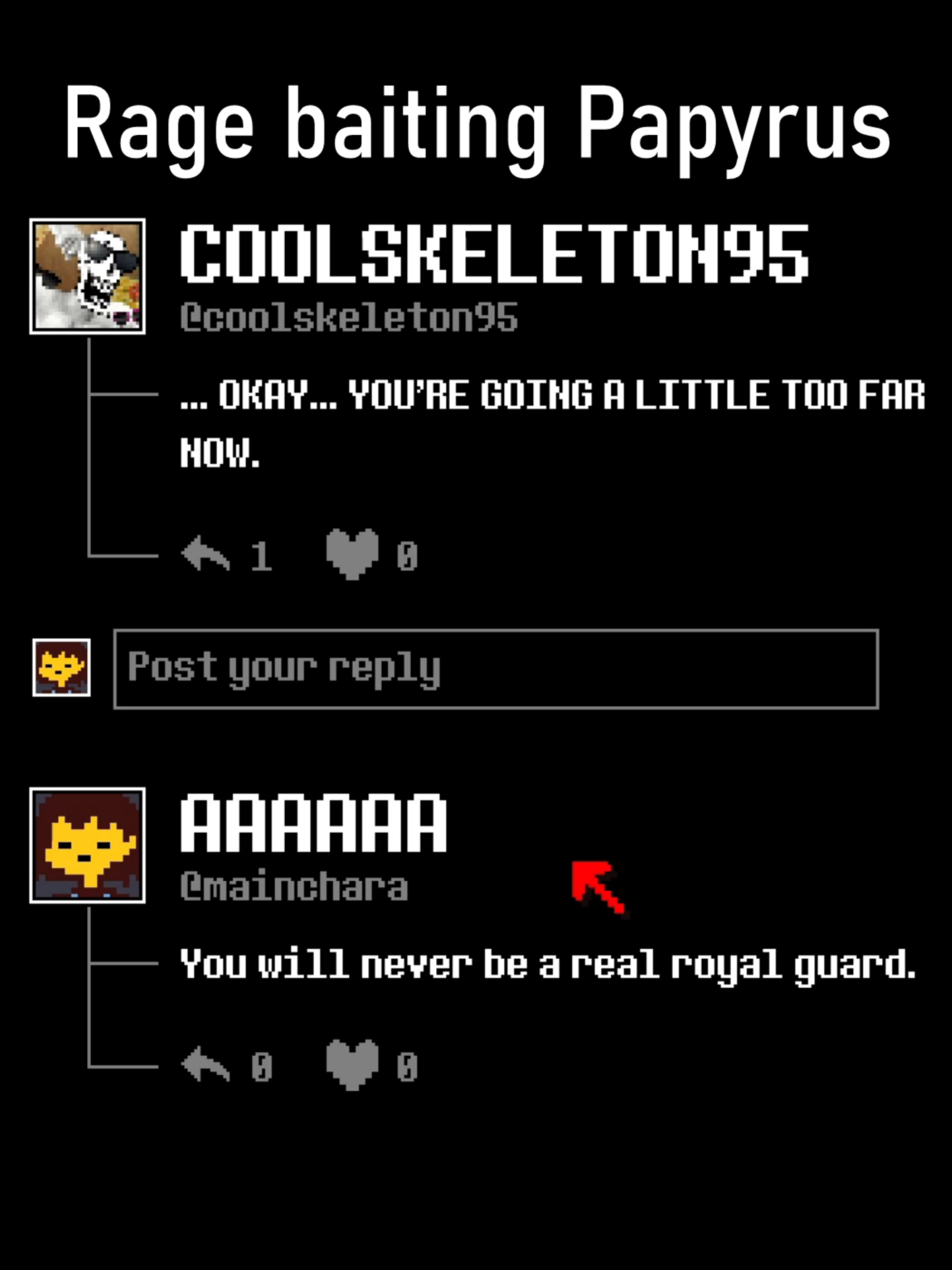 Rage baiting Papyrus #undertale #papyrus #tobyfox #comedy #fyp