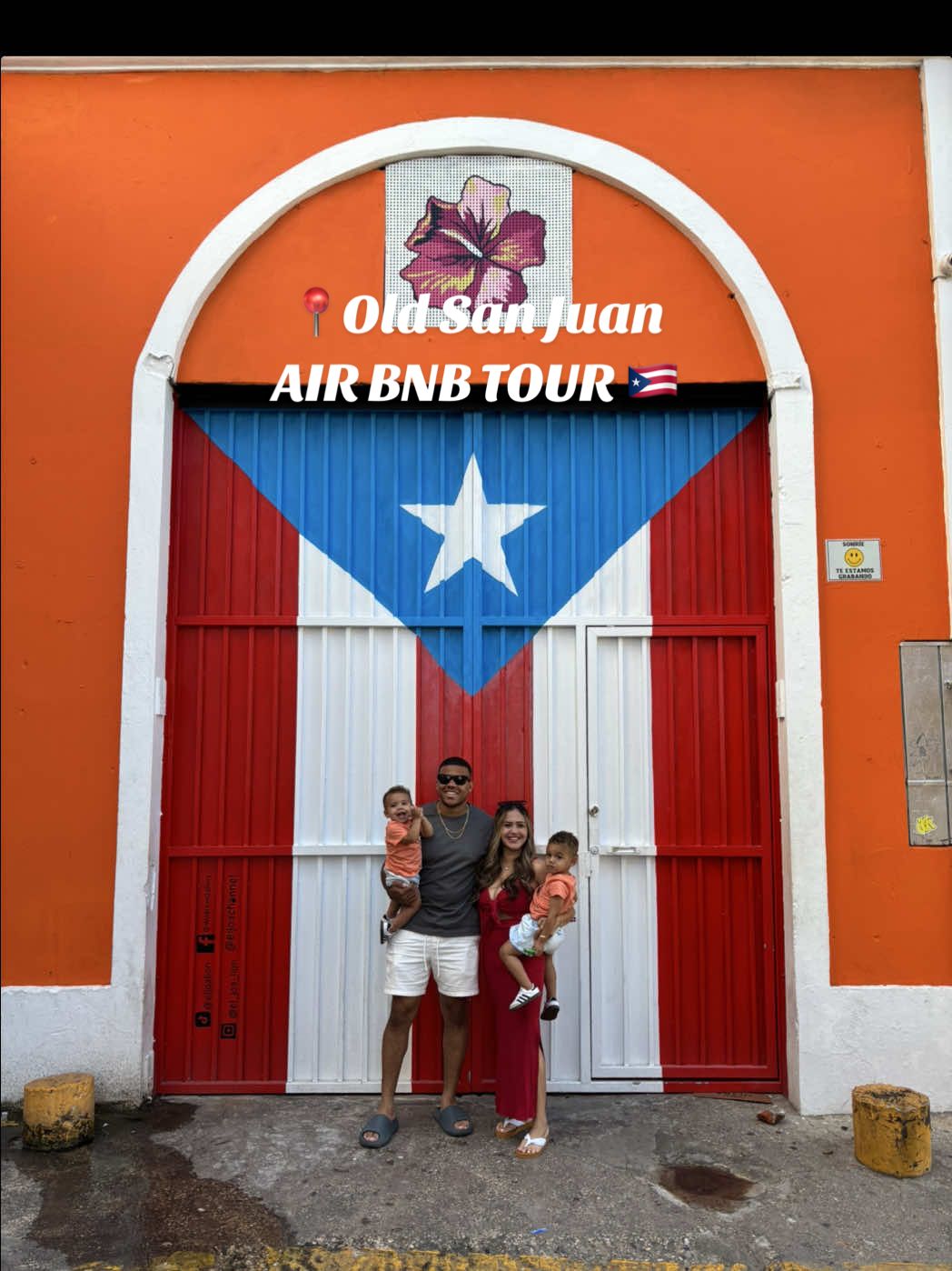 Right in the heart of Old San Juan our Airbnb was steps away from the iconic Puerto Rican  door and lively nightlife! 🍹 The rooftop had a perfect view of the fort and ocean. Ideal for families too—thick walls keep the music very low unless you swing open the balcony doors! 🎶 They even hooked us up with a crib and a secure spot for our stroller downstairs! We will book here again for sure! #OldSanJuan #AirbnbPR #Puertorico 