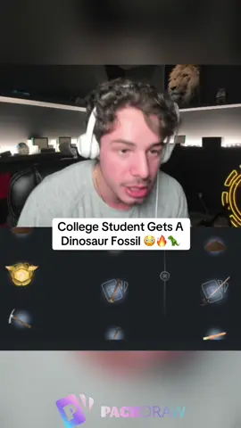 College Student Gets A Dinosaur Fossil 😳🔥🦖 #fyp #viral #gaming 