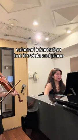 we were recording at a studio we booked in Tokyo and the lights were flashing to tell us we needed to finish up but it honestly fit the vibe #splatoon #cover #squidsisters  #nintendo #calamariinkantation 