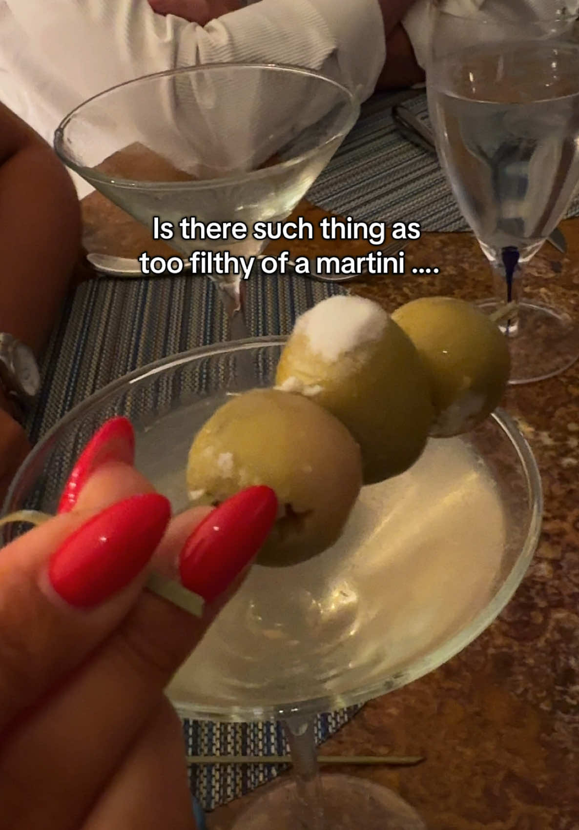 I’m new to my martini era so lmk #dirtymartini 