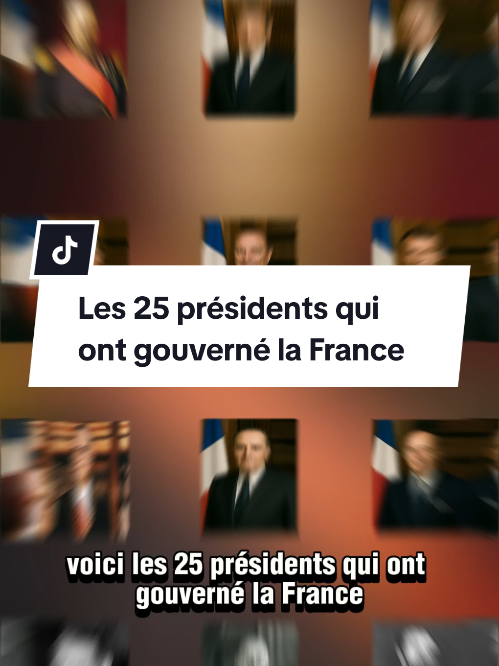 Les 25 présidents qui ont gouverné la France #france #histoire #politique #france🇫🇷 #president 
