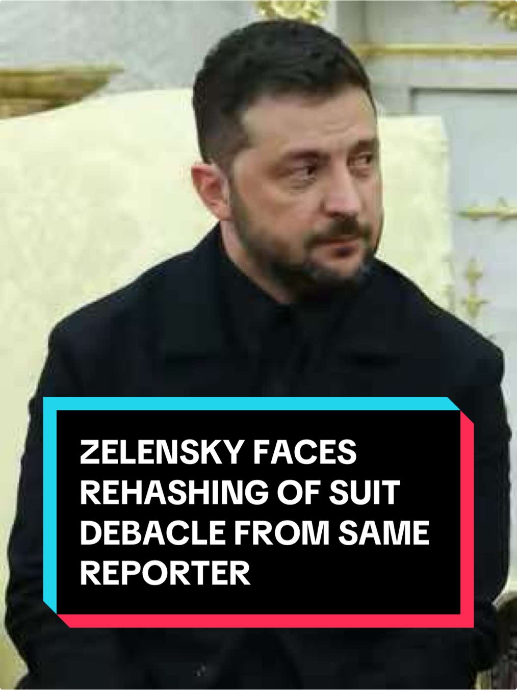 During President Volodymyr Zelensky’s #WhiteHouse visit Monday, reporter Brian Glenn of Real America’s Voice said he looked, 