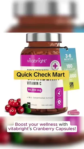 Cranberry Capsules 55,000mg #wellness #supplements #cranberry #cure #tiktokmademebuyit 