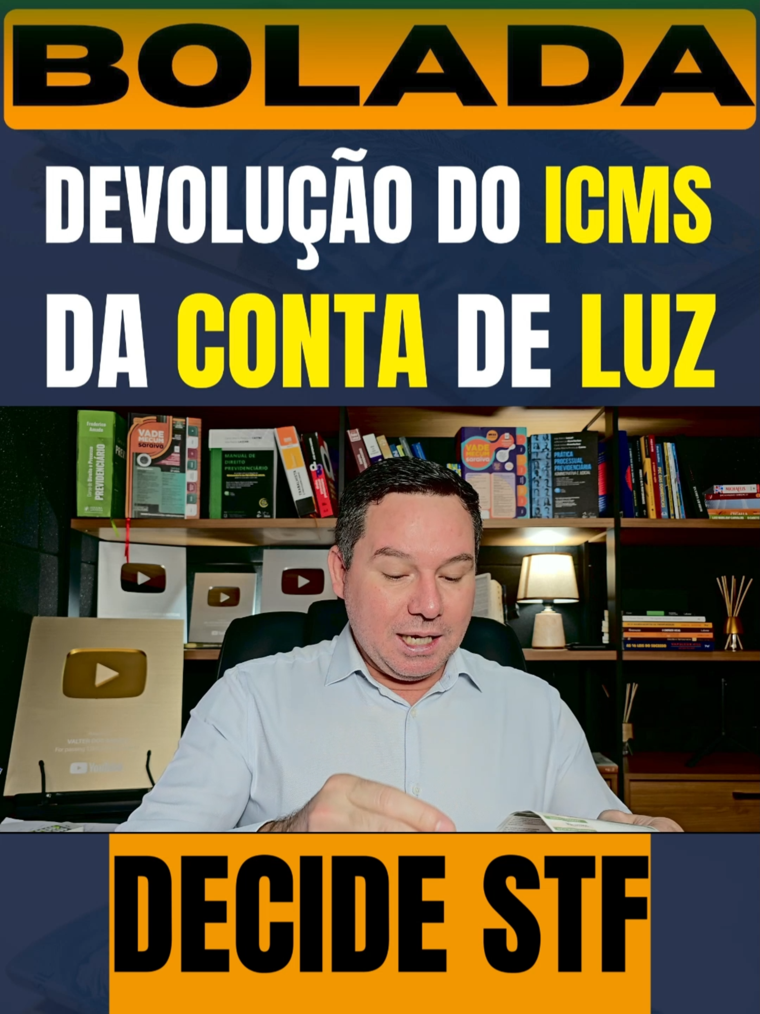 📢STF MANDA DISTRIBUIDORAS DEVOLVER UMA BOLADA DO ICMS DA CONTA DE LUZ PARA CONSUMIDORES  ✅Restituição de ICMS na Fatura de Energia Elétrica - Material p/ Advogados e Consumidores - Atualizado 2025 👉 https://go.hotmart.com/X77283842P  O Plenário do Supremo Tribunal Federal decidiu, em 14/08/2025, que as distribuidoras de energia elétrica, como Light e Enel, precisam devolver os valores cobrados a mais de consumidores pela inclusão do Imposto sobre Circulação de Mercadorias e Serviços (ICMS) na base de cálculo do PIS/Cofins.  Obs.: prazo prescricional dos créditos, fixado agora em dez anos.  FONTE: AÇÃO DIRETA DE INCONSTITUCIONALIDADE 7.324 (ADI 7.324)
