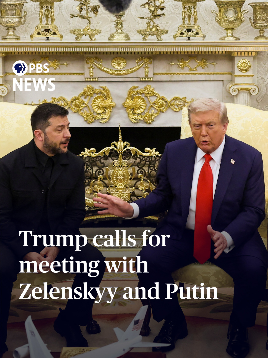 President Donald Trump said Monday that he planned to speak with Russian President Vladimir Putin by phone after his meeting with Ukrainian President Volodymyr Zelenskyy at the White House. He also pushed for a meeting among the three leaders, saying it was likely the only way to end the war.  “If we don't have a trilat, then the fighting continues, and if we do, we have a good chance. I think if we have a trilat, there's a good chance of maybe ending it,” Trump said in the Oval Office, sitting next to Zelenskyy.  Trump’s comments come days after he met with Putin in Alaska. In the aftermath of that meeting, Trump pulled back his call for a ceasefire.The Oval Office meeting with Zelenskyy precedes larger meetings with top European leaders, who are presenting a united front in support of Ukraine.#pbsnews #news #zelenskyy #putin #trump #trumpnews #ukraine #russia