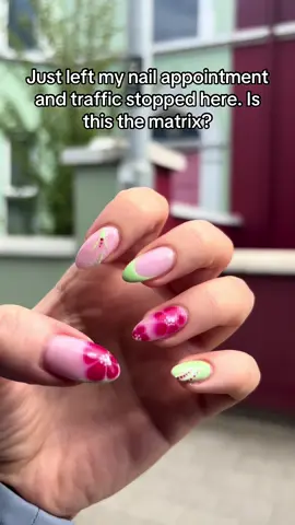 Freaky 🧼🌺 #nails #holidaynails #matrix #glitchinthematrix #fyp 