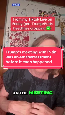 Trump’s meeting with Vlad P was an embarrassment before it even happened. Here’s why.