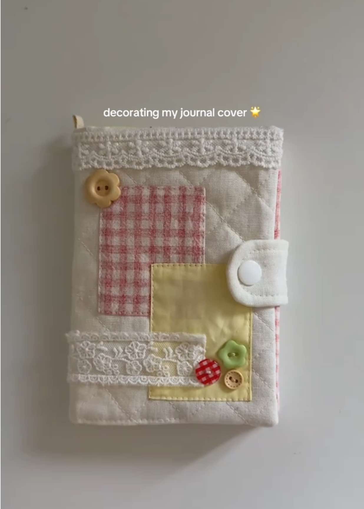 A6 gingham journal cover 🍓🧺 available for pre-order 8/23 12PM ET at crunchykiwiz.com 🤍 #journaling #journal #journalwithme #sewing #sewingtiktok 