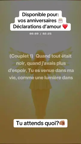 Disponible pour: vos anniversaires 🎂  Déclarations d’amour ❤️ #Mara #pourtoii #kebaAnecdotes 