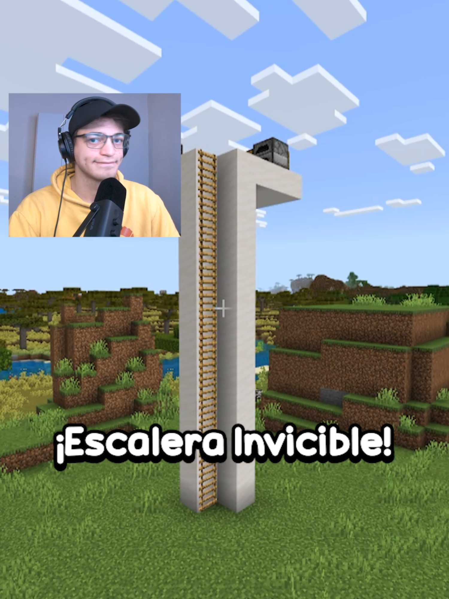 Escalera Invisible 😯 #meekx #Minecraft #parati