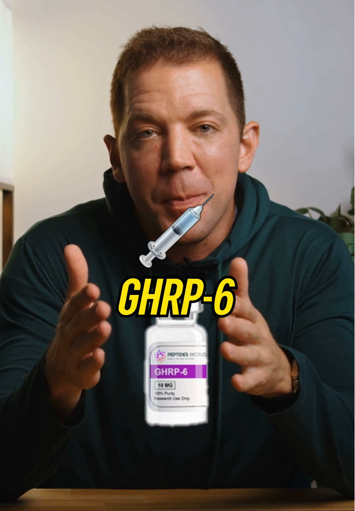 GHRP-6: The Hunger Hormone from Hell 🔥 Meet the peptide that cranks your appetite to 11. GHRP-6 is a synthetic growth hormone releasing peptide that stimulates your pituitary through the ghrelin receptor—resulting in powerful GH pulses… and ravenous hunger. ✅ Benefits: * Strong GH release → recovery, sleep, subtle muscle growth * Mild fat loss potential * Noticeable appetite boost (bulkers love it) ⚠️ Challenges: * Hunger hits like a freight train 🚂 (way sharper than MK-677) * Mild water retention & flushing * Tough to manage on a cut 💬 Want to go deeper? We’re hosting discussions + bloodwork review inside our Discord. If you’re a like-minded lifter or health nerd from this page, join us and help grow the community. ⚠️ Disclaimer: This video is for educational purposes only. We are not recommending or promoting the use of any peptide, compound, or drug. Always consult a licensed medical professional before making health decisions. #bodybuilding #bodybuilder #muscle #Fitness #factsyoudidntknow #doctorsoftiktok 