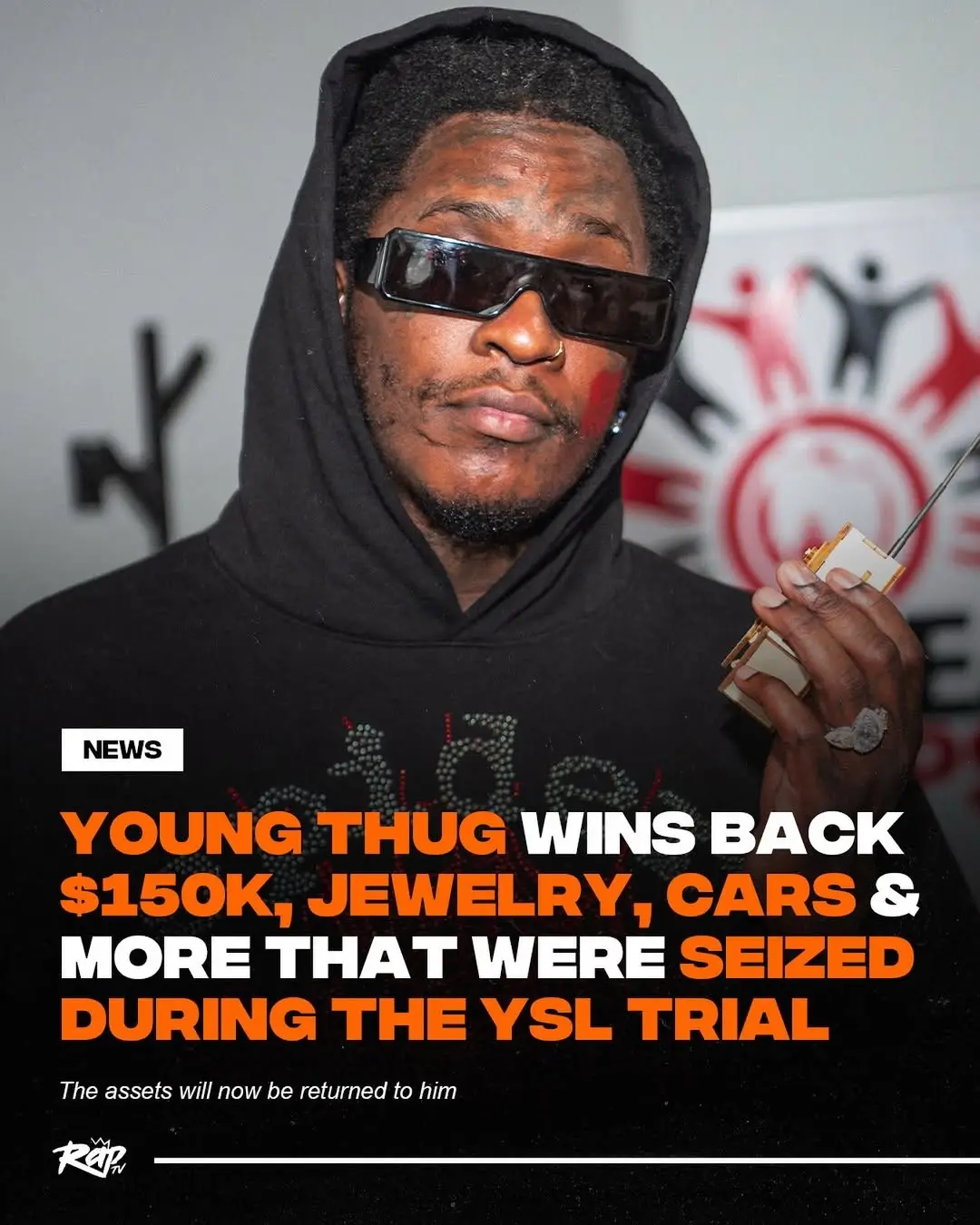 #YoungThug is getting more of his belongings back from the YSL RICO case‼️ Channel 2 Action News reported that Thug is still working to get back items that were seized while he was under investigation. A Fulton County District Attorney's Office spokesman said: 