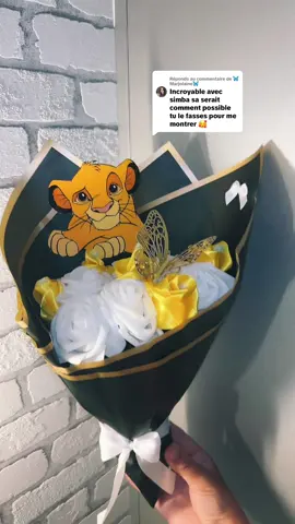 Réponse à @🦋 Marjolaine🦋  bouquet de fleurs. Simba.😍