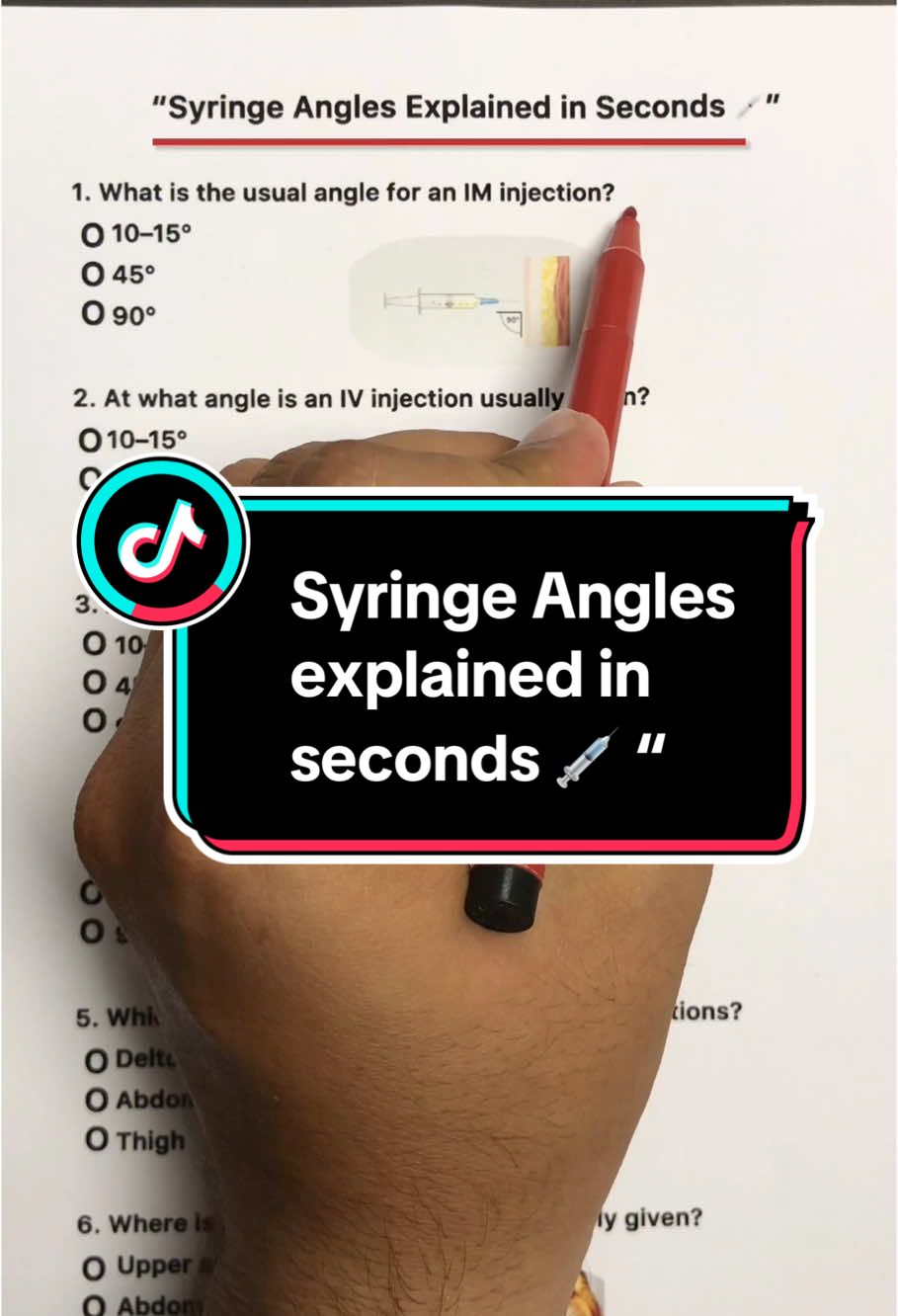 What__is__the__usual__angle__for__an__IM__injection? #medical #bsn #9thgrade #school #quiz #fyyyy 
