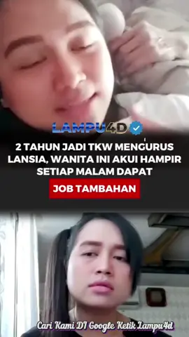 2 tahun jadi TKW mengurus lansia,wanita ini akui hampir setiap malam dapat job tambahan...😊 #lampu4d #tkw #viralvideo #viraltiktok #tkwtaiwan 
