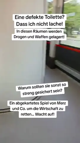 Wem kommt das noch spanisch vor? Immer sind WCs defekt und die Klimaanlagen funktionieren nicht. Die Ware muss gekühlt und gelagert werden... jetzt ergibt alles Sinn. WACHT AUF! #Zug #wahrheit #regierung #fyp #merz 