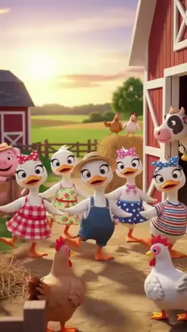 o galo e a pata! 😄🐓🦆 #infantil #animals #tiktokkids #pato #fyp 