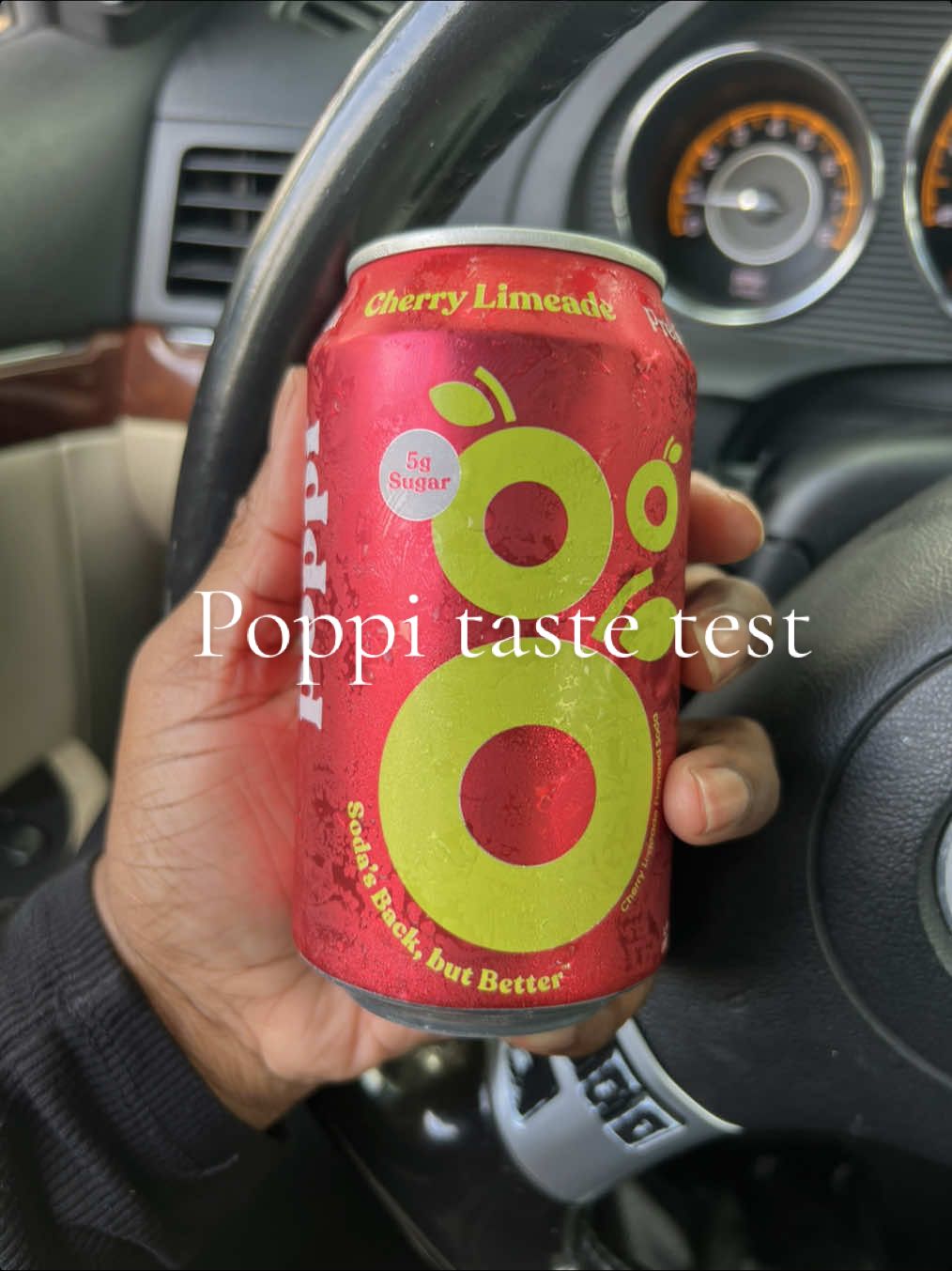 Poppi taste test #cherrylimeade #poppi 