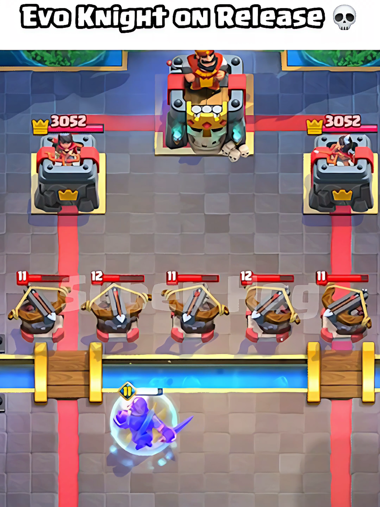 Evo Knight on Release 💀  #superhog #super1hog #clashroyale #supercellcreator #fyp 