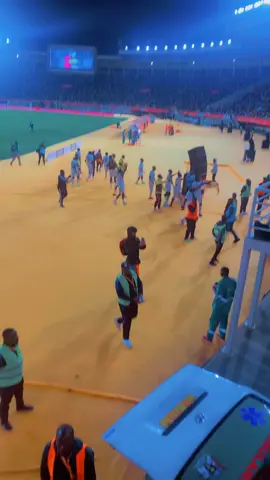 Uganda cranes players after the match