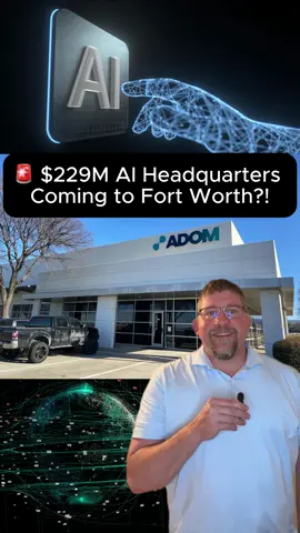 💻🚀 Fort Worth might just land its biggest tech win yet — a $229M AI-cloud HQ with 267 new jobs! Adom Industries wants to build a cutting-edge lab + semiconductor facility right here, and the city council is voting on a $15M incentive package this week. This could be a HUGE step for DFW’s tech future! #FortWorth #DFWTech #TexasBusiness #EconomicGrowth #TechNews #FortWorthGlowUp #AdomAI #TexasTechTok #DFWFutureReady #AIInMyBackyard #FortWorthBuzz #TexasInnovation #DFWTechTalk #BigMovesTexas #TechTokTX